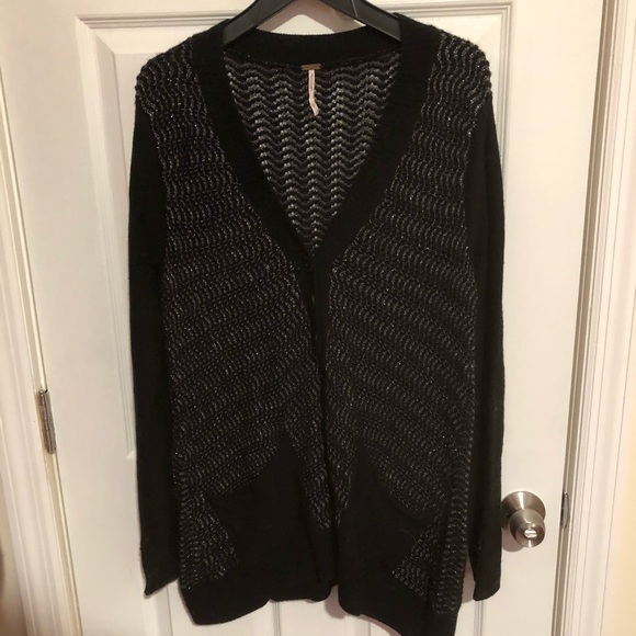 Free People Sweaters - Free People Shimmer Cardigan Size L